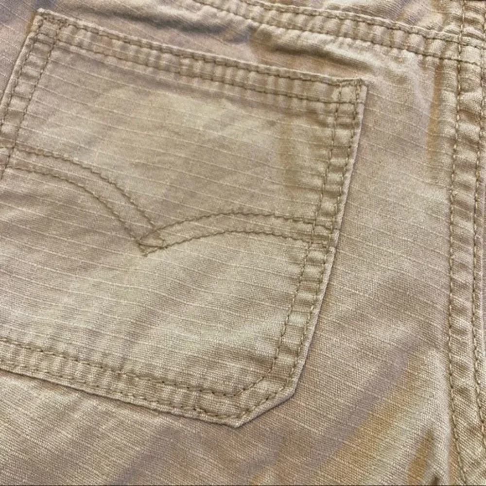 LEVI STRAUSS Beige Khaki Cargo Shorts Tan Boys 6 Regular